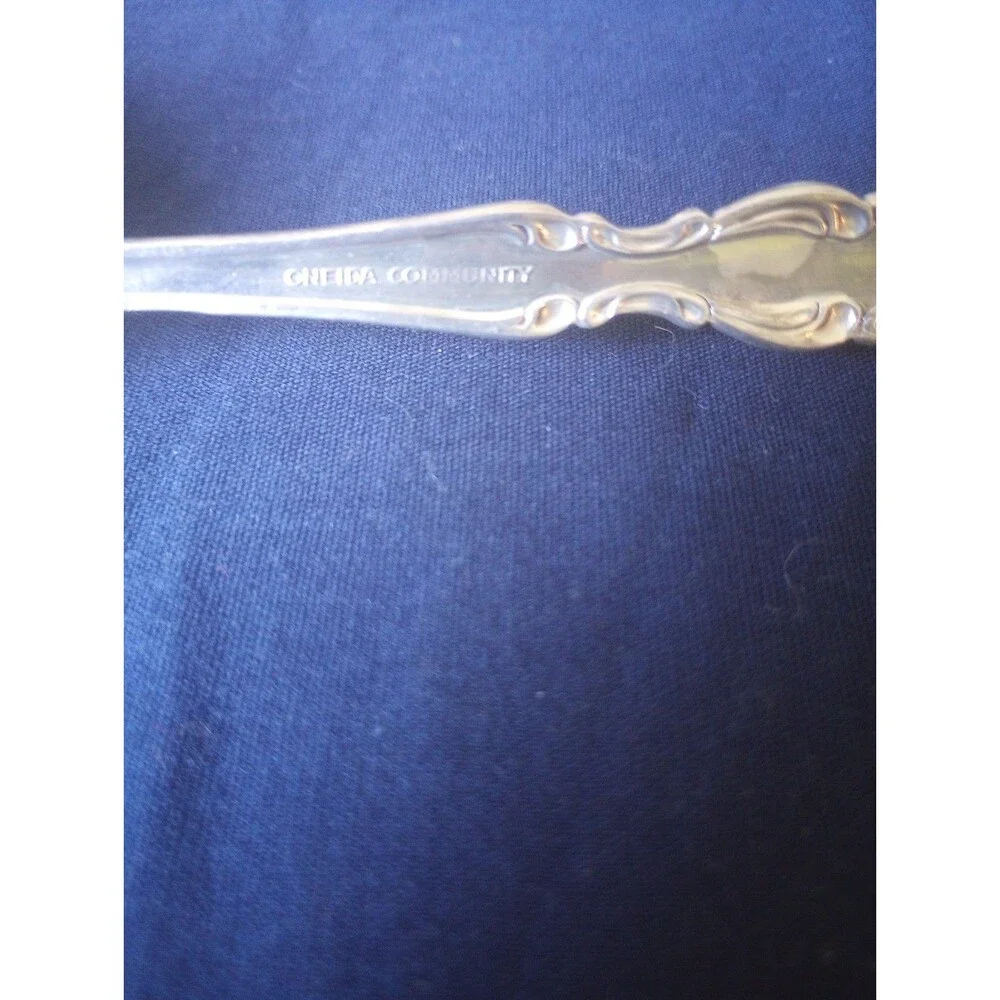 Oneida Community Silverplate Beethoven Solid Serving Spoon 8.5 inch